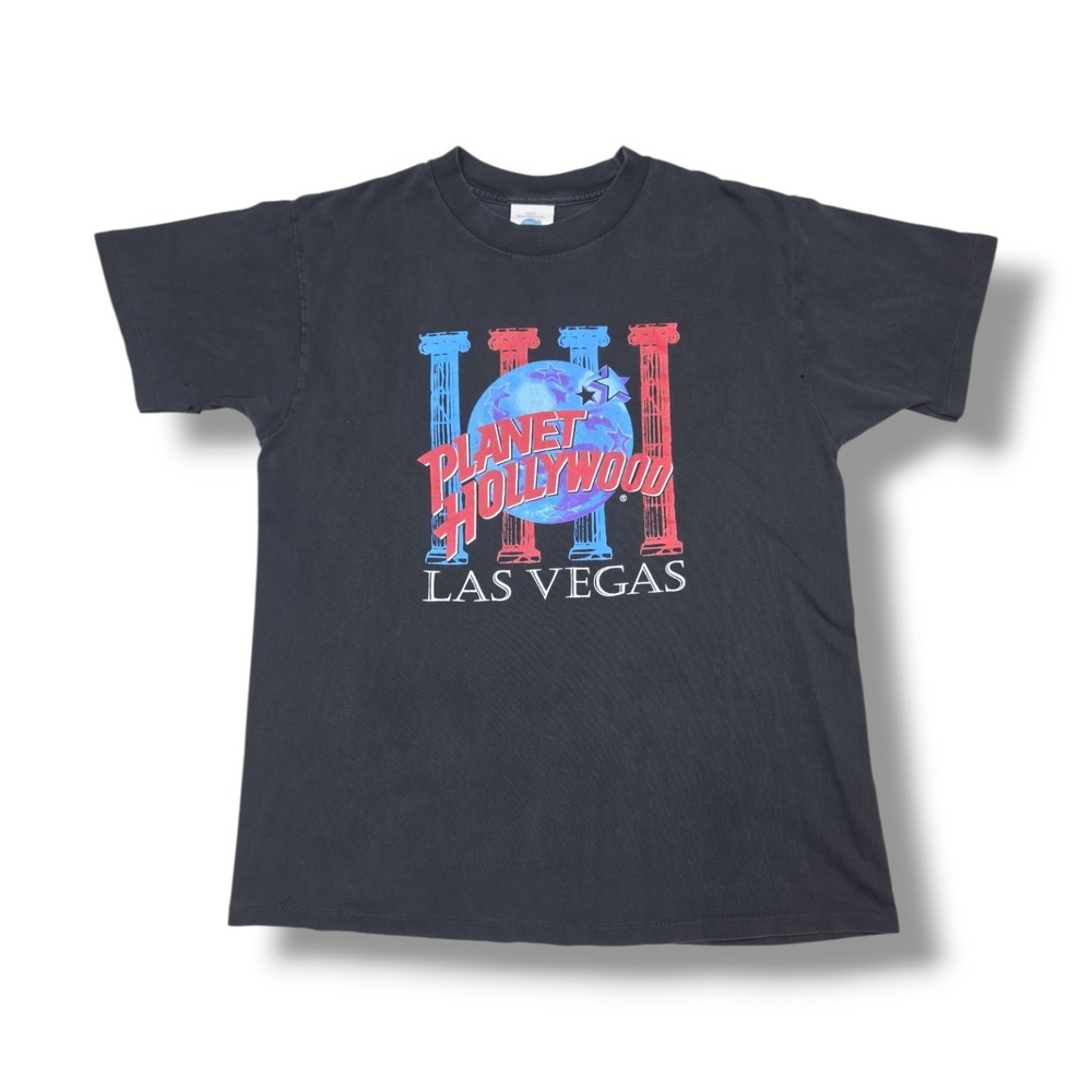 Vintage Hard Rock Cafe Las Vegas Black USA Single Stitch Black T-Shirt Men's L